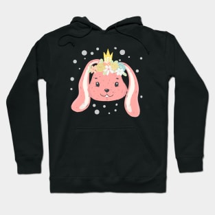 cute bunny face Hoodie